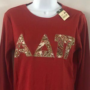 Eddie Bauer Cotton Long Sleeve Tee Burnt Brick